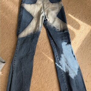 Nasty Gal Two-Tone Women Jeans